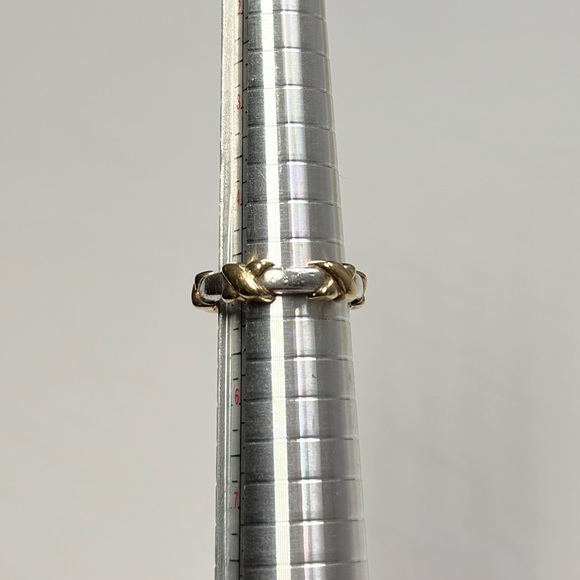 Tiffany & Co. Signature X Ring 18k Gold and Silver Ring - Picture 2 of 6